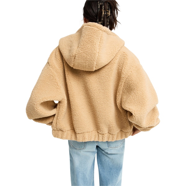 2026 Roxy Womens Take It Ok Fleece ERJPF03269 - Pebble